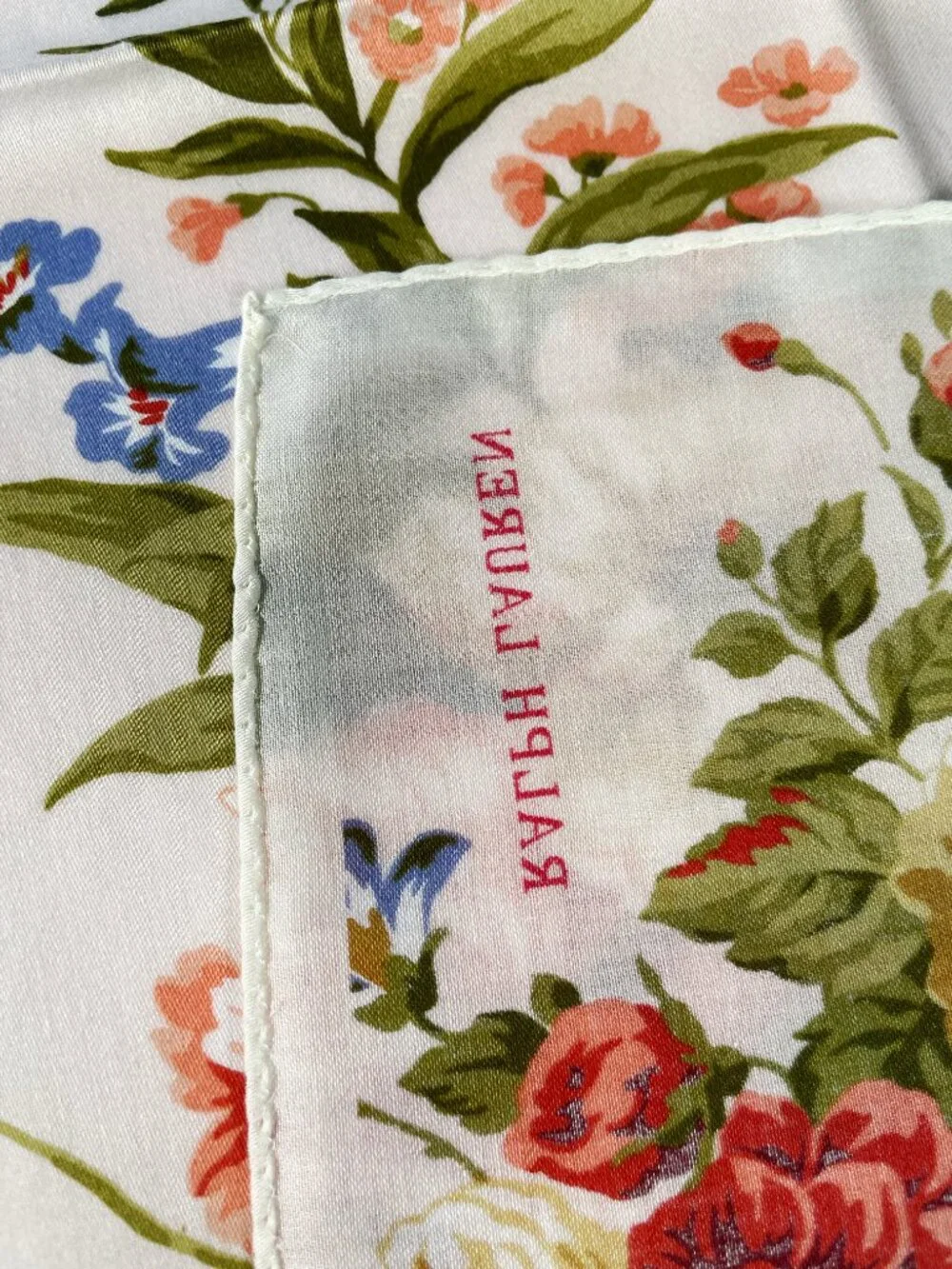 Ralph Lauren Floral Cotton Scarf Never Worn